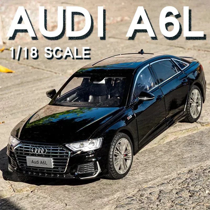 

Большой 1/18 Audi A6L Sendan, модель автомобиля из сплава, коллекция металлических литых автомобилей, звуковой и световой миниатюрный игрушечный автомобиль для детей, подарок для мальчиков