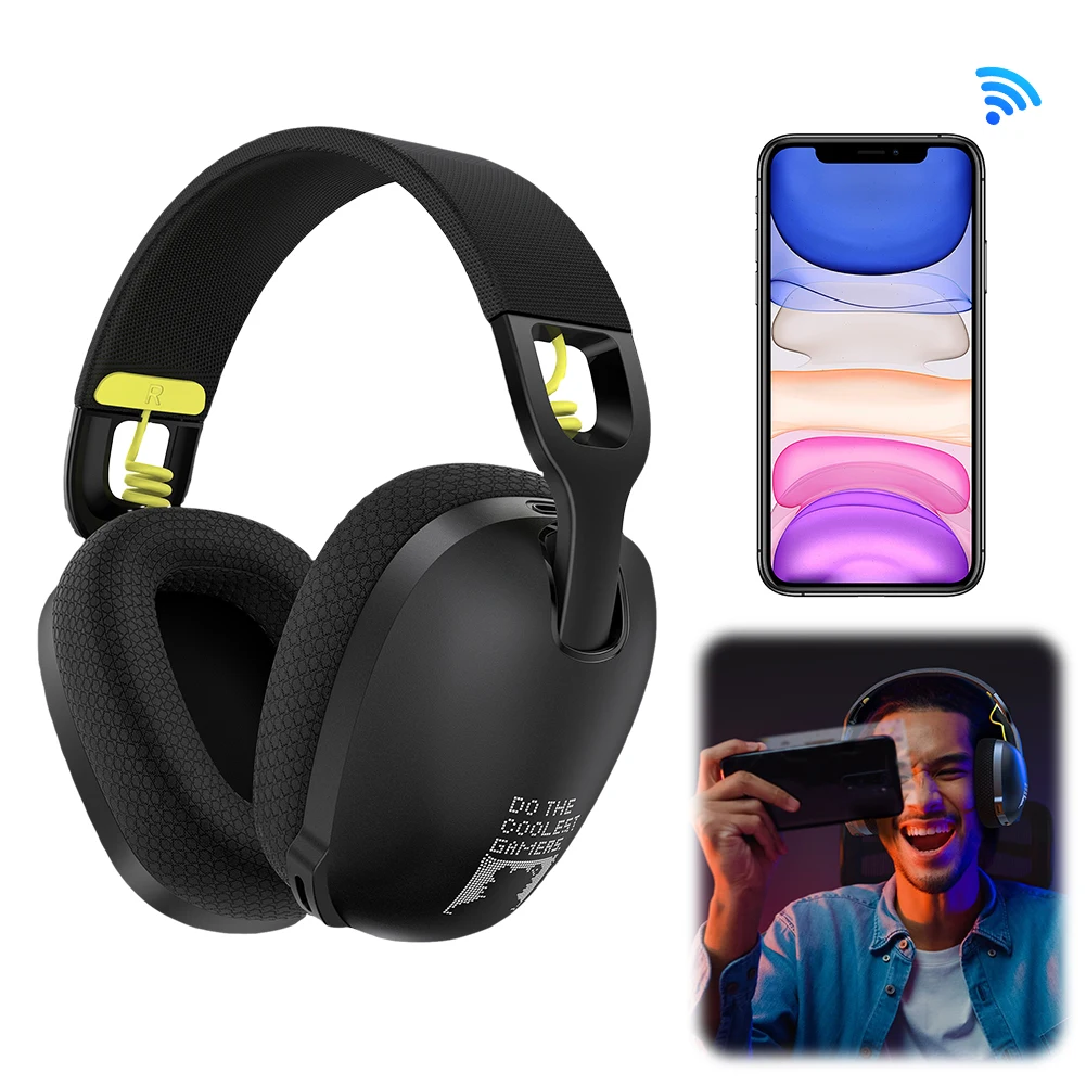 Wireless Gaming Headset with Noise Canceling Microphone Over Ear Headphones Gaming Headphones for PS4/PC/Laptop