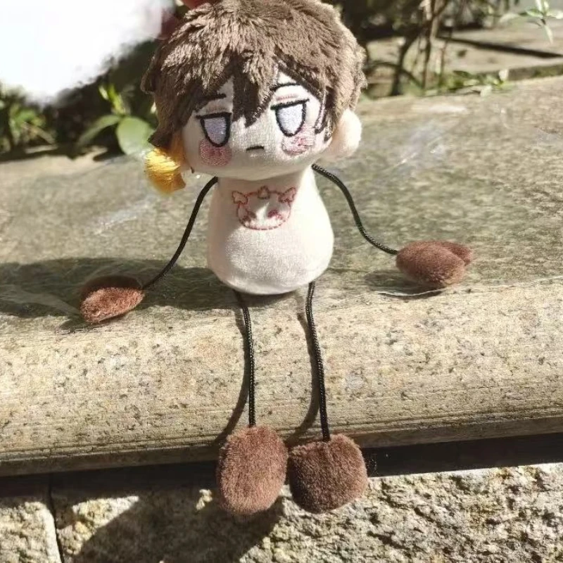 

Stuffed 15cm Game 2D Anime Merchandise Fan-made Zhongli Ant-style Squeaky Body Plush Doll Toy Soft Dress Up Cotton Kid Gift