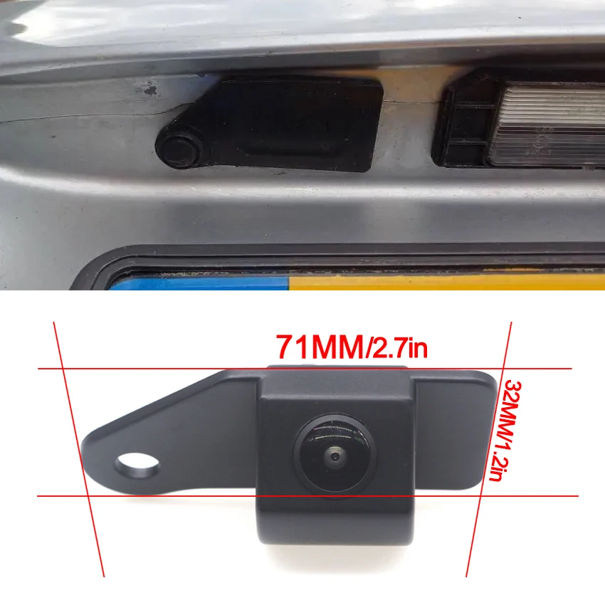 Kamera spion รถยนต์ CCD สำหรับ Mitsubishi Outlander Sport 2010 ~ 2020การมองเห็นได้ในเวลากลางคืนกันน้ำอุปกรณ์เสริมระบบถอยหลัง