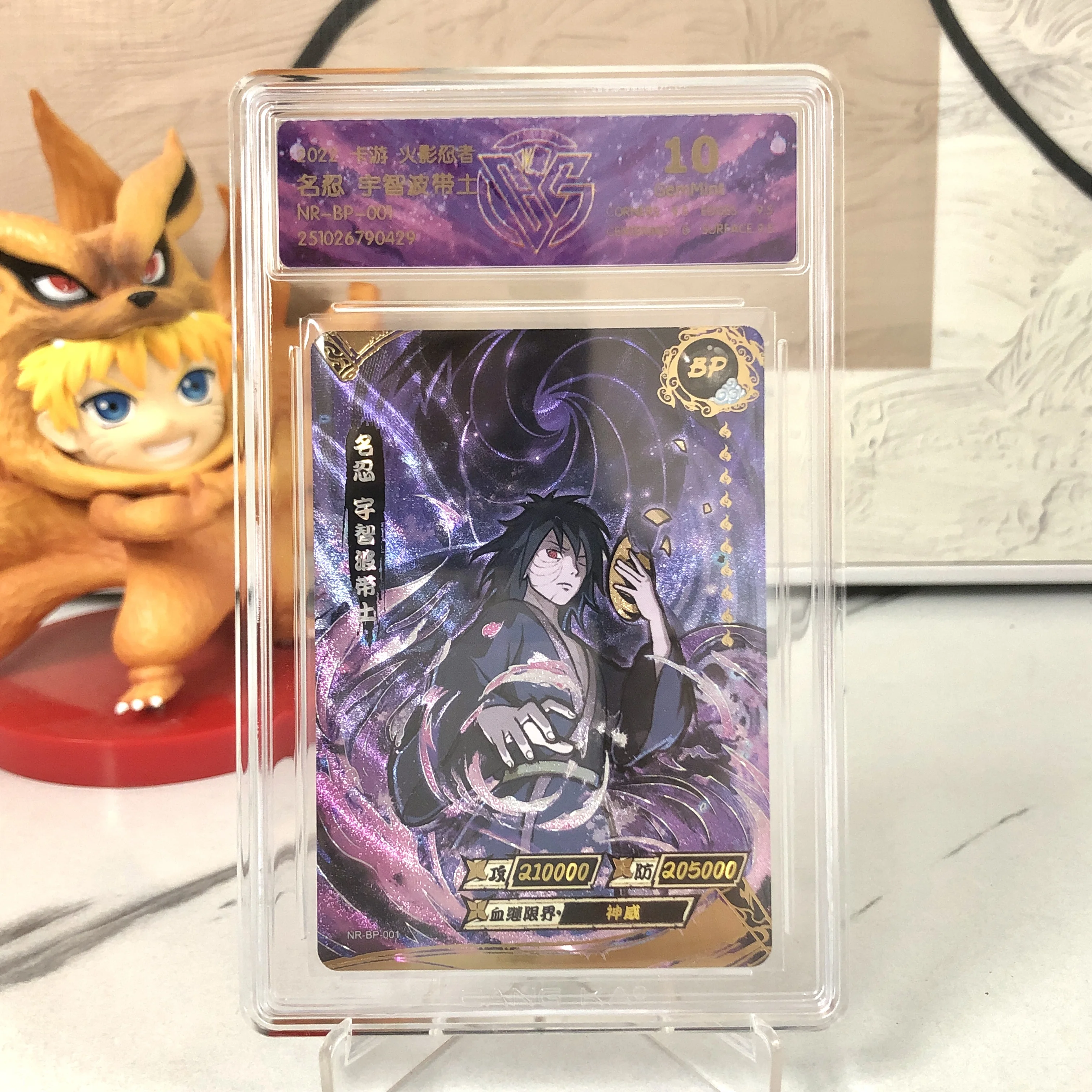 Cartes Gradées Originales Kayou Naruto Rares G10 BP CR SP XR Carte de Collection CCG Kakashi Sakura Cadeau d'Anniversaire Jouet