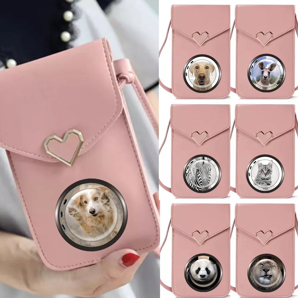 

Женская модная сумка для телефона, универсальная, прозрачная, с сенсорным экраном, с окном, для повседневных поездок, через плечо