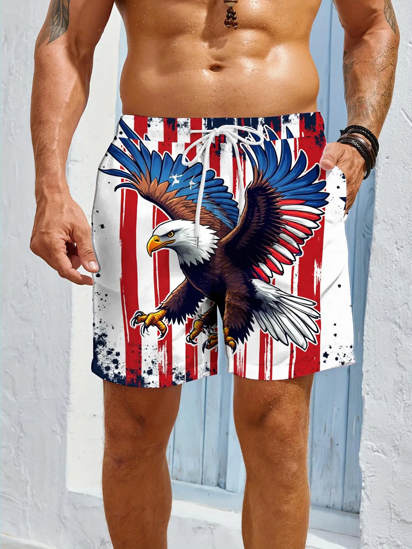 1pcs Men's Short swim trunks2026 Summer 3D Printed Short sleeve Men clothing Quick drying sport Polyester Breathable running