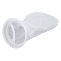 200 Micron Nylon Filter Bag Aquarium Filter Sock for Fish for Tank 10 Inch Length 4 Inch Diameter Ring Removing Organic
