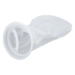 200 Micron Nylon Filter Bag Aquarium Filter Sock for Fish for Tank 10 Inch Length 4 Inch Diameter Ring Removing Organic