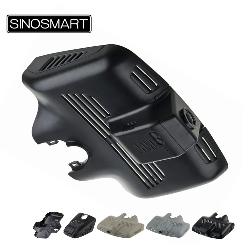 SINOSMART Special 1080P Wi-Fi DVR for Mercedes Benz C200 C180 C200L GLC C Class 2015 to 2017 Rain Sensor Harness