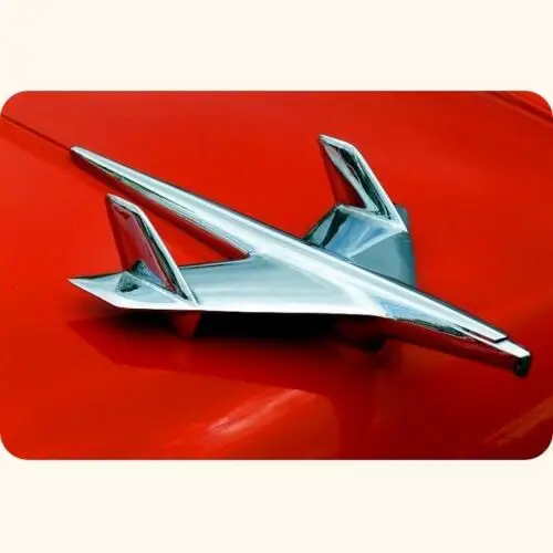 1955 Chevy Bel Air Hood Ornament Print ***Classic Car Tin Sign*** 8\