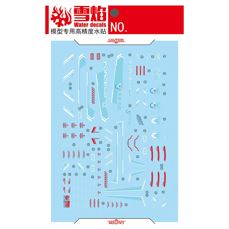 Model Decals Water Slide Decals Tool For 1/144 HG Force Impulse Spec 2 Fluorescent Sticker Models Toys Accessories