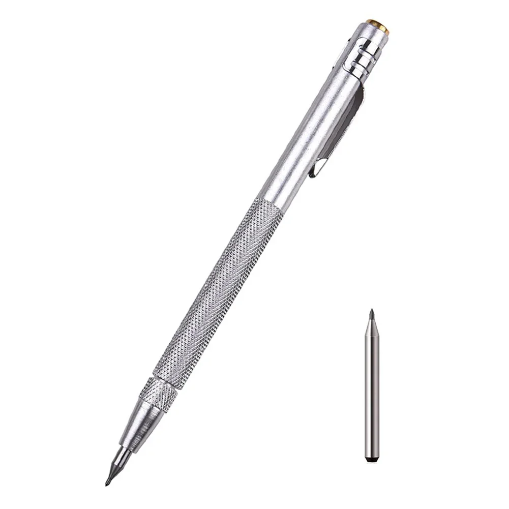 Pointe en carbure de tungstène en acier inoxydable pour graver des feuilles de métal, pointe de style stylo pratique, remplacement du stylo à tracer, outils à main