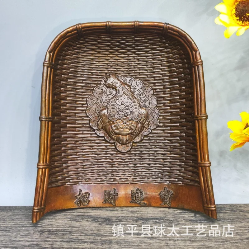 

Antique Golden Toad Dustpan Decoration New Home Home Indoor Living Room Grain Fengdeng Office Decorations Crafts Decoration