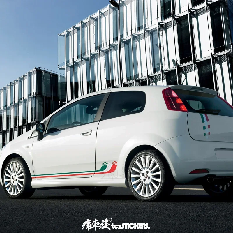 

Автомобильные наклейки, виниловые наклейки для Fiat Grande Punto, модифицированные спортивные модные аксессуары для пленки на заказ
