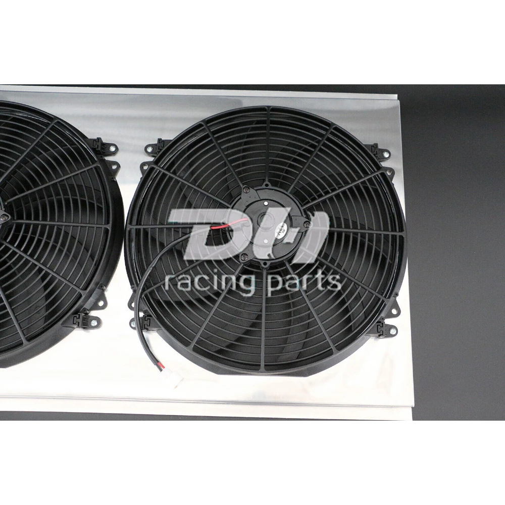 1982-1993 Chevy&GMC C/K/P/R 10 20 30 1500 2500 3500용 3열 라디에이터+슈라우드+팬