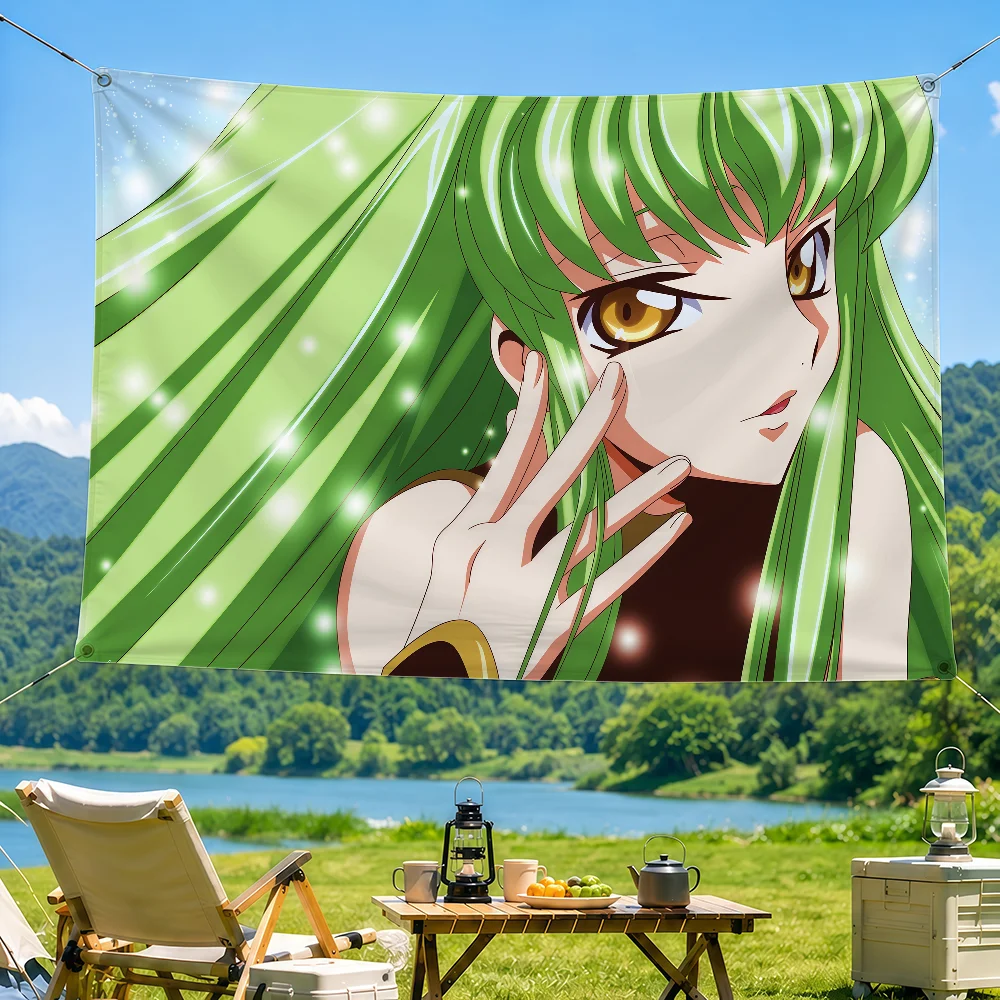 Anime C-Code G-Geass Flag Decorative Home Yard & Garden Decor Banner - Indoor Outdoor Wall Hanging Flag