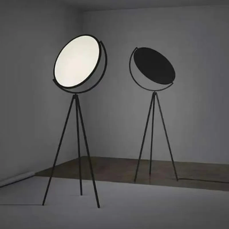 

Italian Designer Creative Floor Lamp Simple Black and White CORNER LAMP Adjustable Study Bedside Floor Lamp LED Tripod Lamp