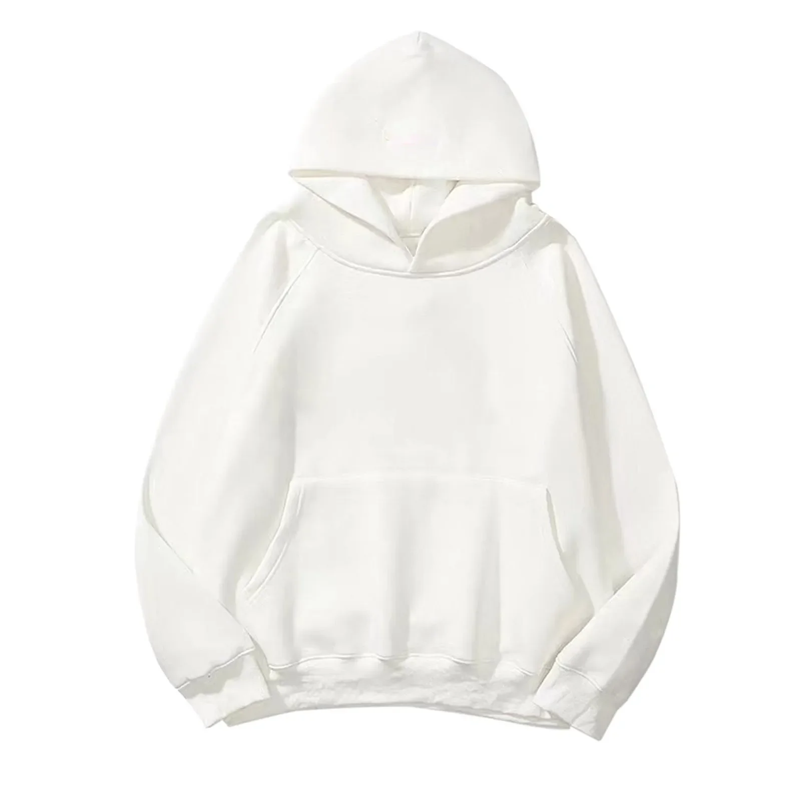 Sweat à Capuche à Manches sulfpour Homme et Femme, Streetwear, Basique, Noir, avec Poche