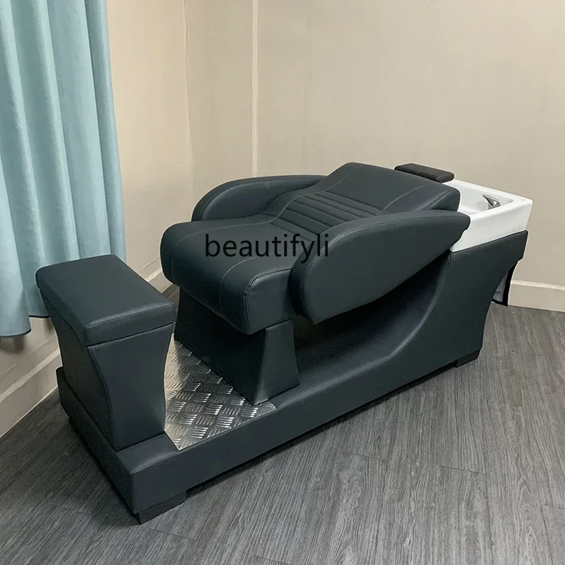 zGHalf-Dying Shampoo Chair Barbiere per Parrucchiere Bacino in ceramica Parrucchiere di fascia alta con scaldabagno a risparmio energetico