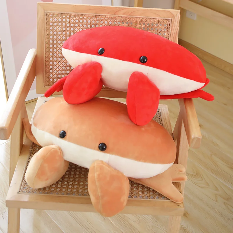 

Cute Cartoon Bread Crab Stuffed Animal Doll Anime Marine Animals Plush Toy Baby Sleeping Pillow Birthday Present For Kids Girls