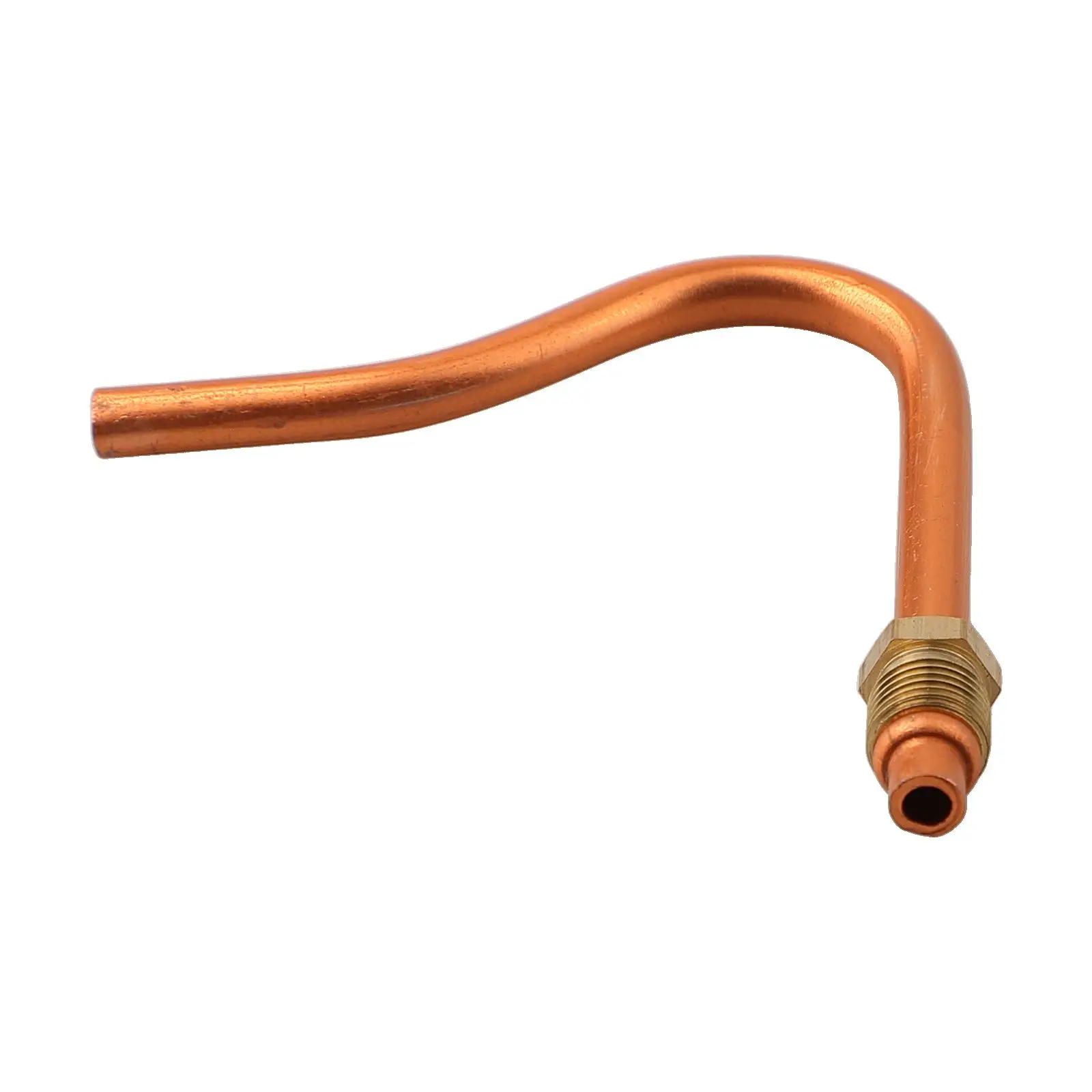 1pc Air Compressor Exhaust Tube 7-shaped Small Aluminum Air Compressor Exhaust Tube Replacement Pump Pipe Accessories