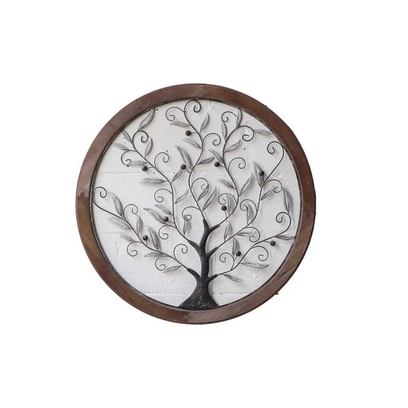 

Background wall decoration, branch shape, round wall hanging, bistro, hotel study, decoration
