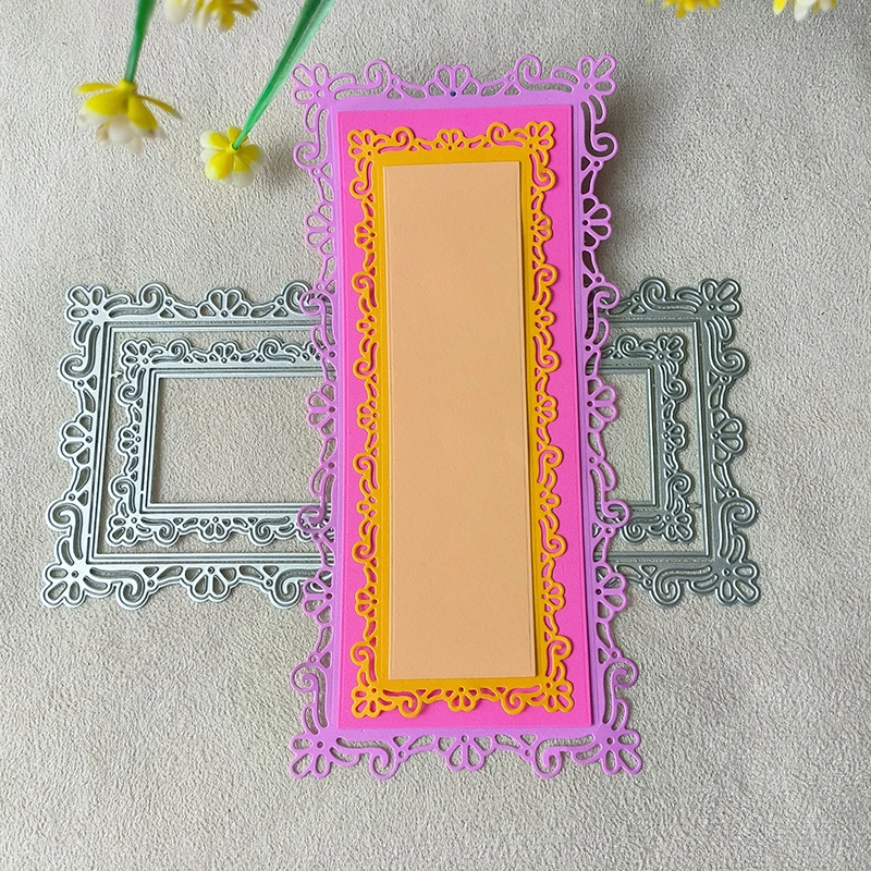 New Lace picture frames metal cutting die mould scrapbook decoration embossed photo album decoration card making DIY handicrafts