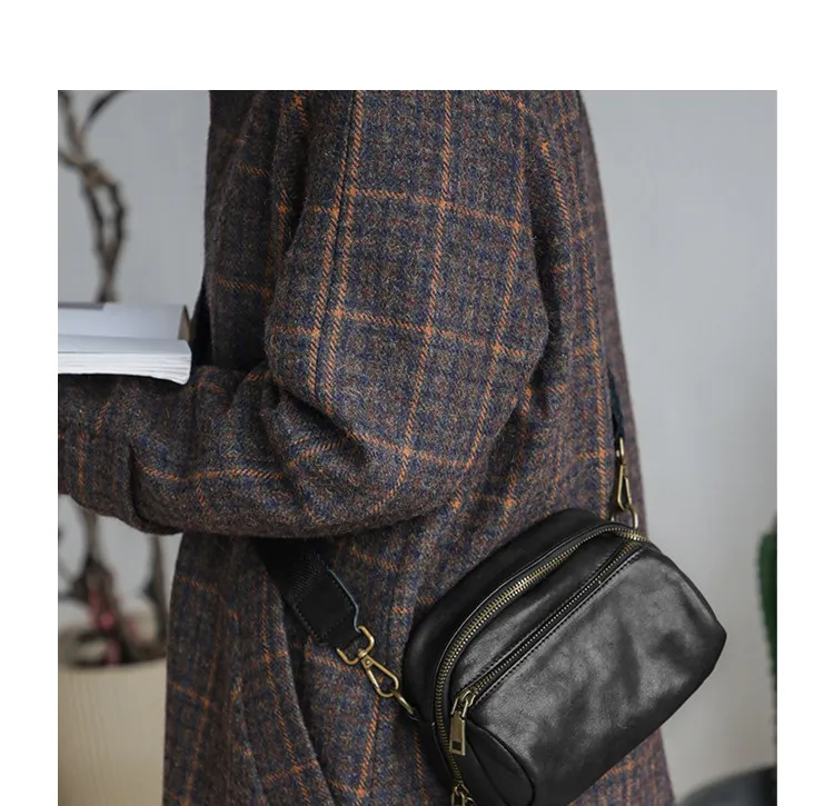 PNDME lässige Vintage-Umhängetasche aus pflanzlich gegerbtem Rindsleder für Damen, Wochenend-Reisetasche, Party-Luxus-Handtasche aus weichem Echtleder. – Detail 13