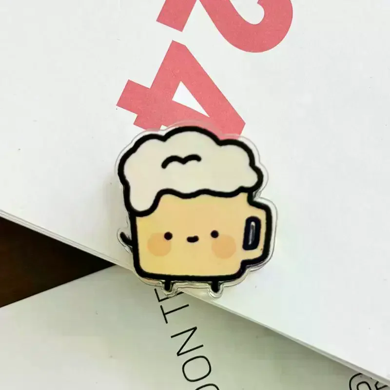 9Pcs Non-Breakable Cute Cartoon Sealing Clips PP Material Food Bag Clips Note Holder for Student School Office Home
