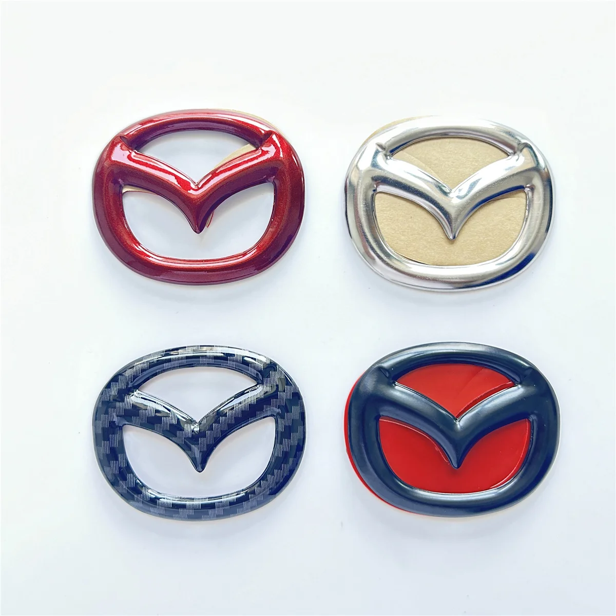 Car Steering Wheel Sticker for Mazda 3 Axela 6 Atenza CX-5 2 Demio CX-3 CX-30 MX5 CX30  Emblem Decal