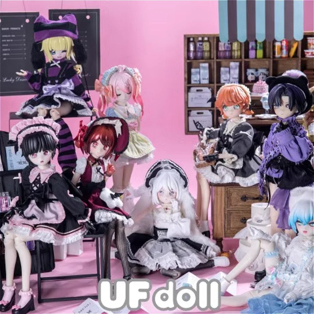 [Preventa] UFDOLL Drink Plus Series caja ciega muñeca BJD figura de acción móvil de 5 puntos caja misteriosa juguete de colección de adornos de escritorio