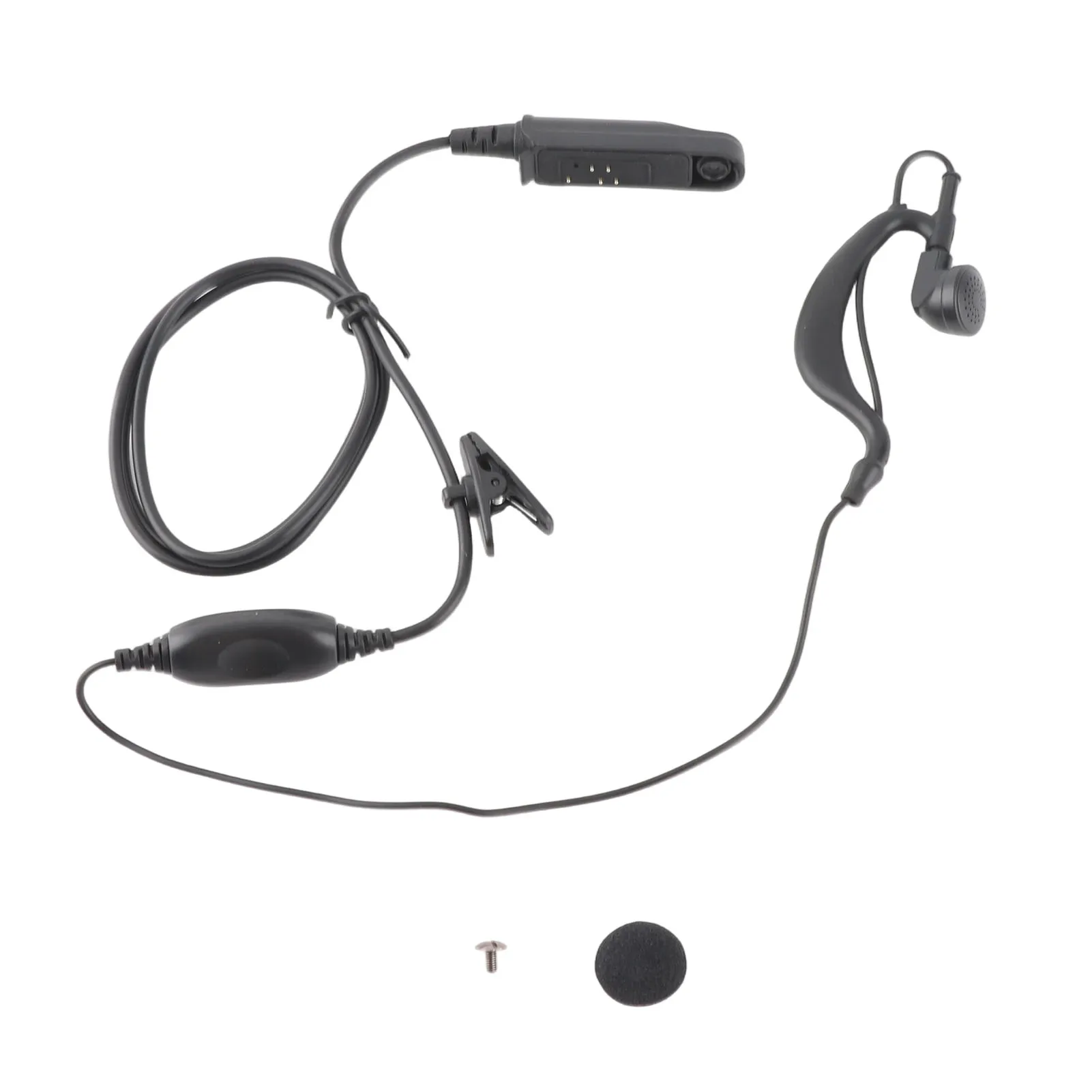 Mic Speaker Earphone Noise Reduction Comfortable Lightweight Walkie Talkie Headset Plug and Use for BF‑9700 BF‑A58