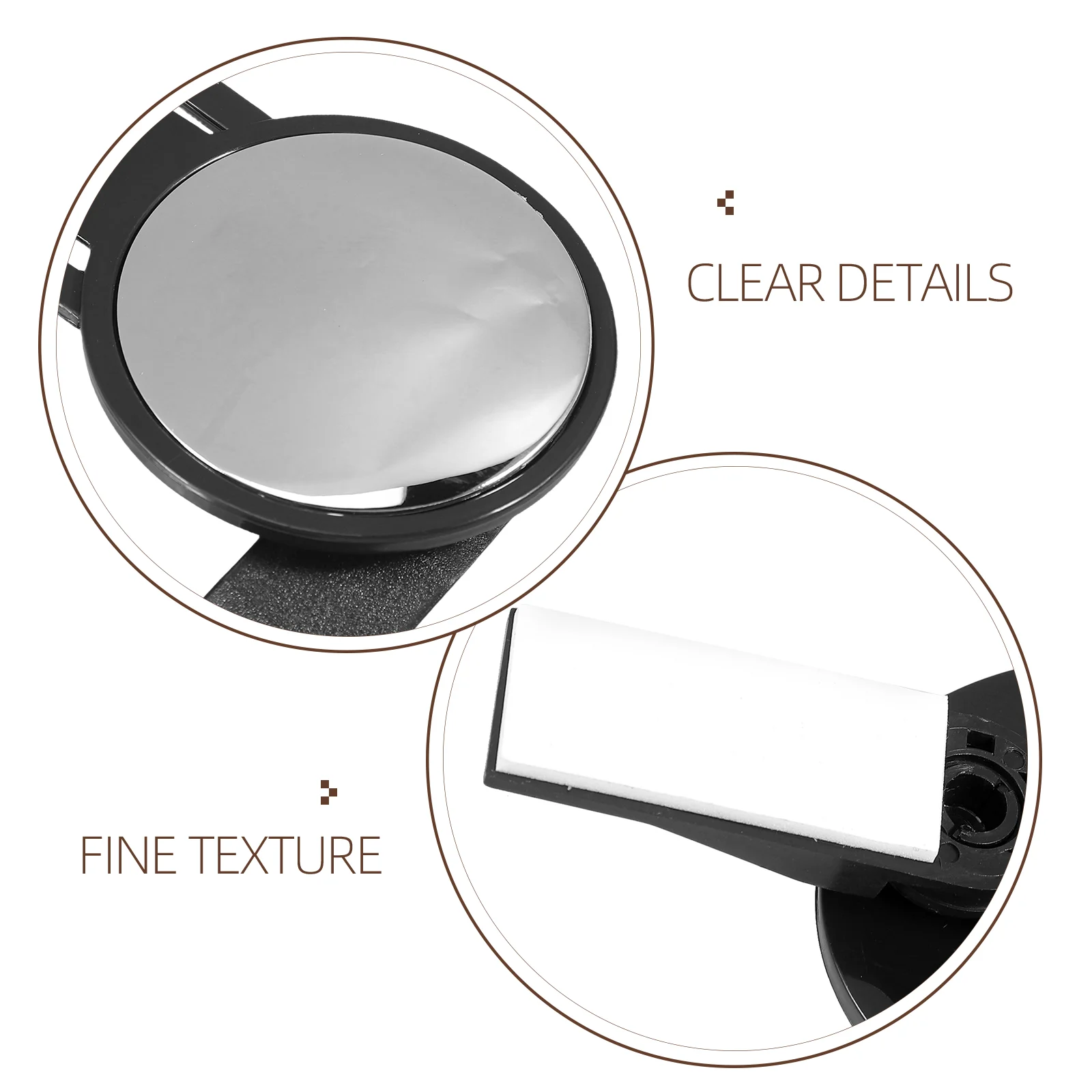 Computer Rear View Mirror ABS Office Desk Surveillance Blind Desktop Reflective Material Traffic Security