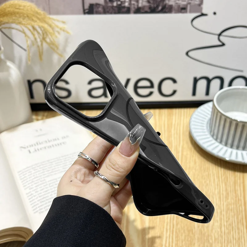 Succion magnétique à cercle fin mat pour PC souple, adaptée à l'iphone 16 15 14 13 12 11 PRO Pro max