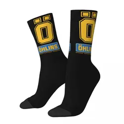 Ohlins Suspension Car Motorcycle Sport Racing Socks for Women Men Merchandise All Seasons Shock Ohlins RXF34 M.2 Warm Crew Socks