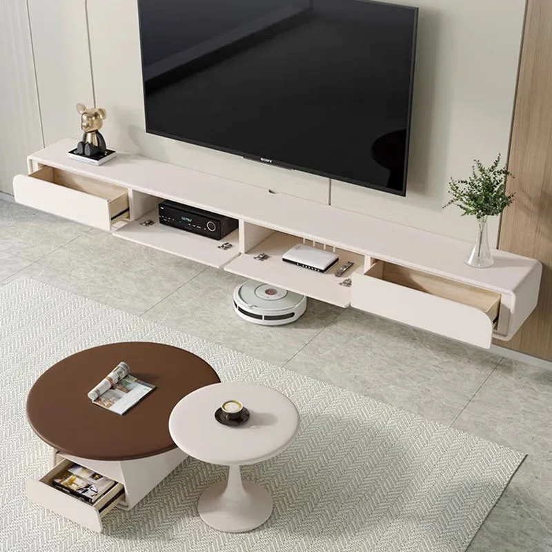 

White Hanging Tv Cabinets Modern Computer Wood Console Storage Monitor Tv Cabinets Wall Mobili Per La Casa Nordic Furniture