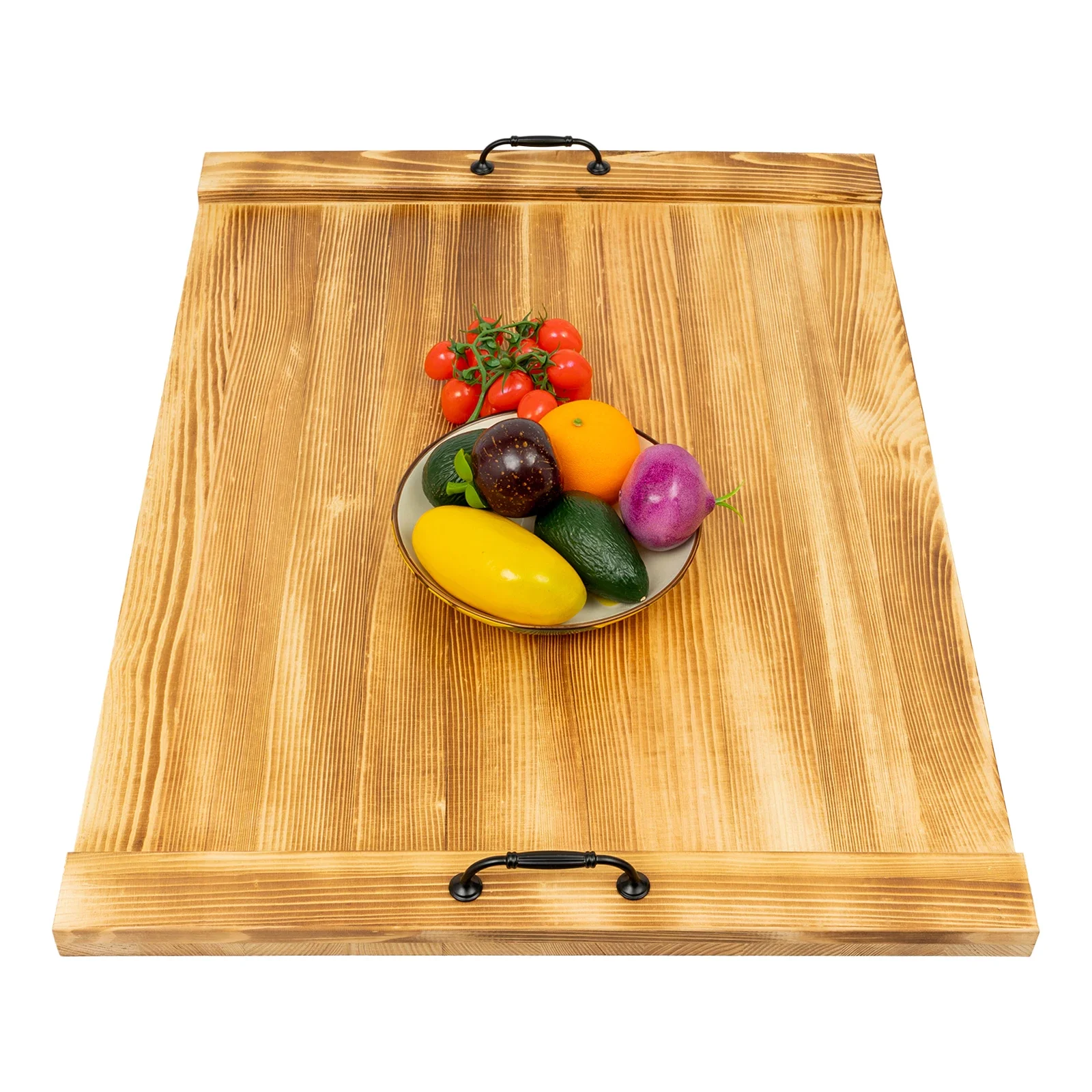 손잡이가 있는 나무 RV 싱크대 커버, 가스 및 전기 스토브 상판 카운터 공간 상판 커버 (면판 스토브 커버)