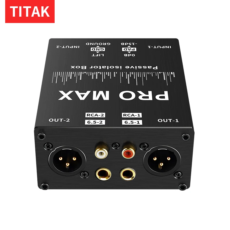 Ground Loop Noise Isolator: Get Crystal Clear Audio. Connects Mixers, PCs, Instruments to Speakers via XLR/RCA/TRS for Studio