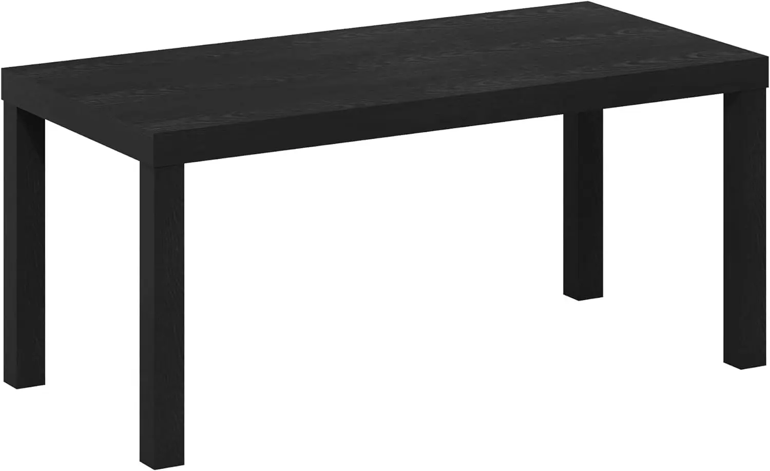 Furinno Classic Simple Coffee Table for Living Room, 38.98 (W) x 17.52 (H) x 18.9 (D) Inches, Black