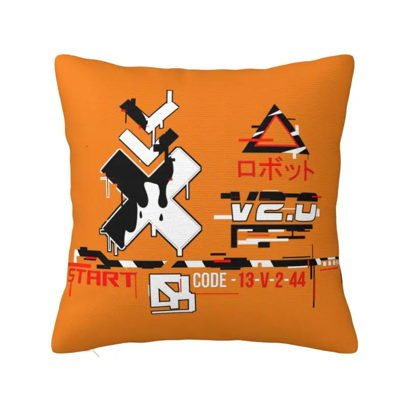 

Modern Techwear Sofa Cushion Cover Velvet Japanese Future Tech Street Wear Style Throw Pillow Case Decoration