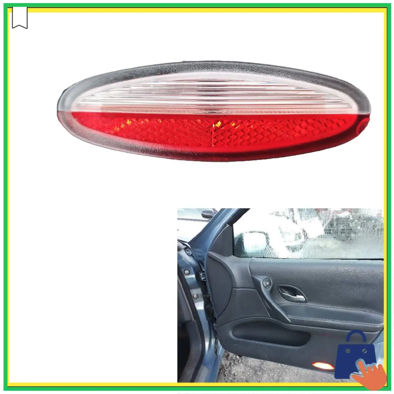 

Advanced 8200003263 Car Front Rear Door Light Interior Panel Trim Reflector Replacement Shell For Renault Laguna MK2 Koleos MK2