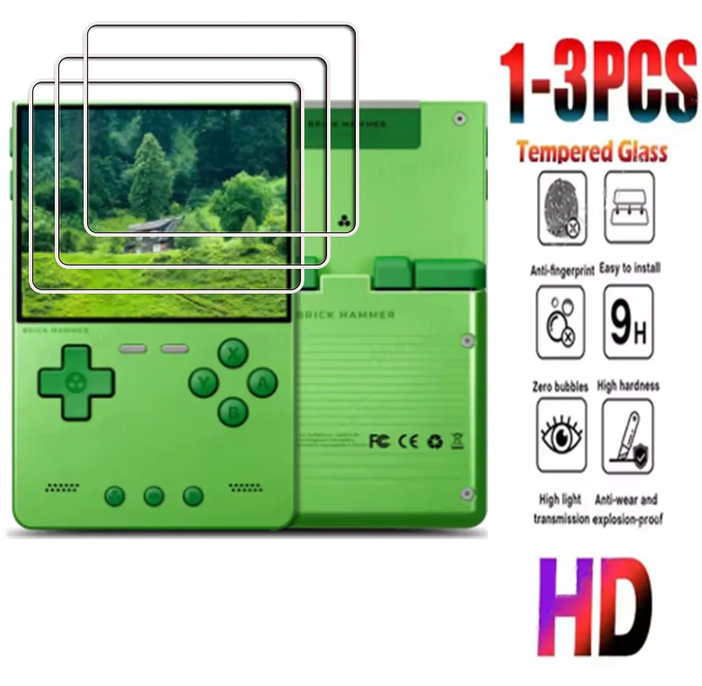 1-3PCS  9H HD Tempered Glass For Trimui Brick Handheld 3.2