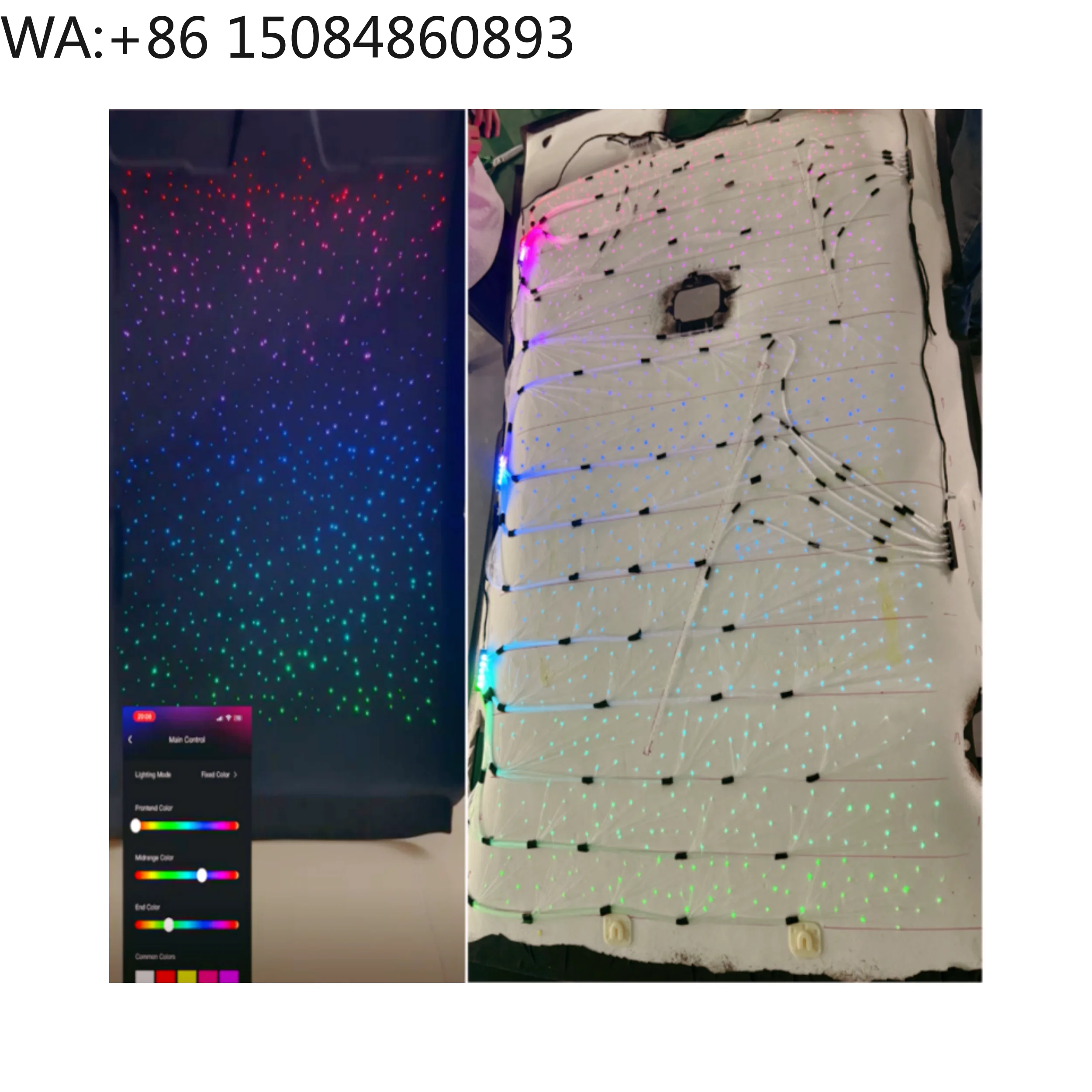 XM Sunroof Starry Sky Film 12V Interior Ambient Light Car Window Luminous Film