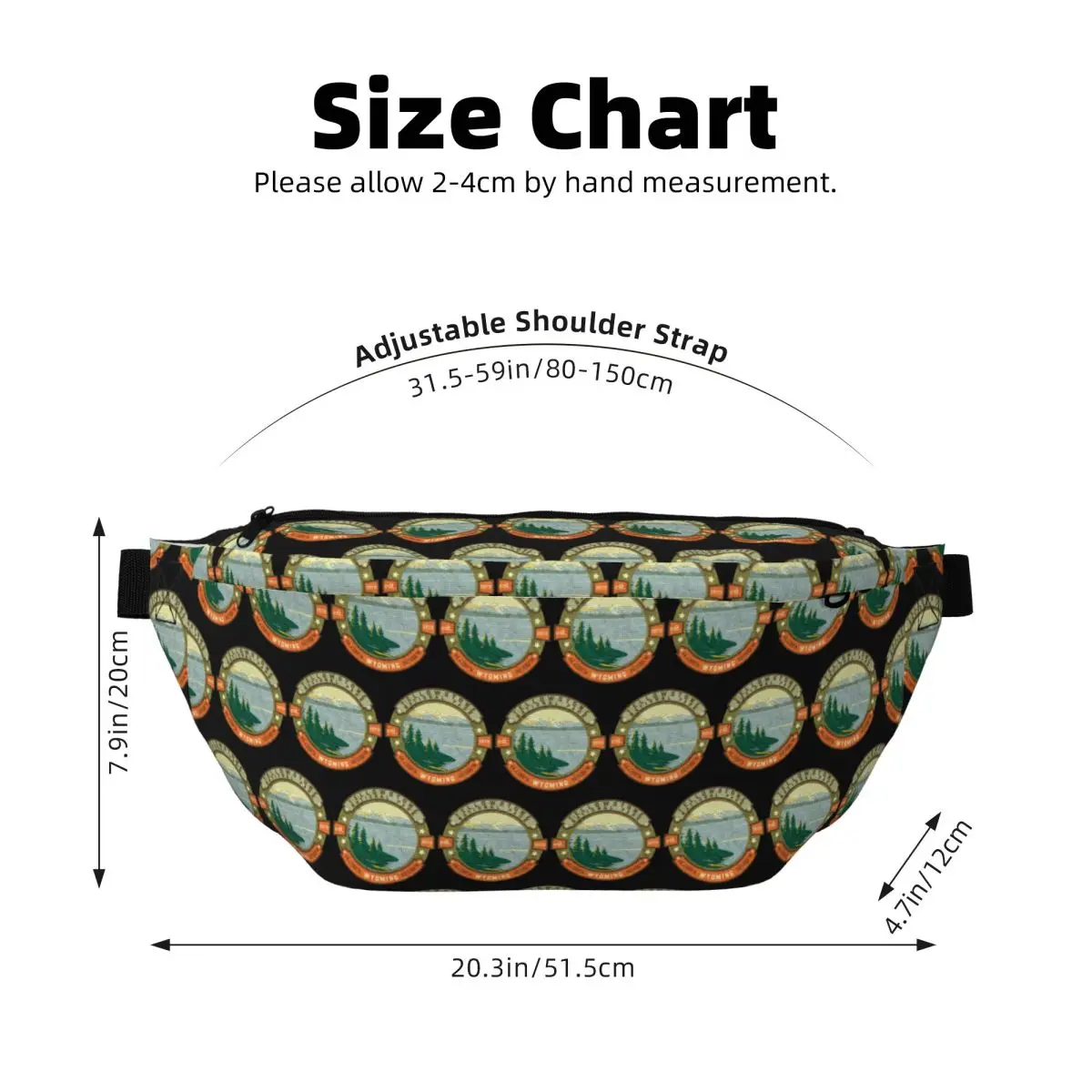 Verstellbare Gürteltasche Yellowstone National Park - usage example