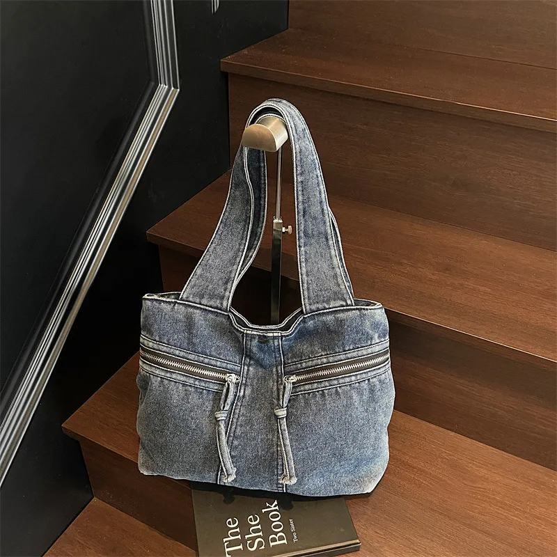 

Women Tote Bag Denim Large Capacity Crossbody Bags for Women Shoulder Bags Shopping Bags Travel Bag Designer Bag Bolsos Mujer