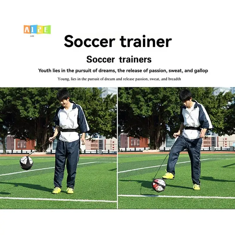 A12E-Adjustable Football Training Belt Beginner Soccer Training Belt Soccer Ball Practice Belt Football Practice Belts