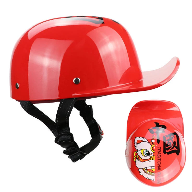 High quality ABS baseball cap with 1/2 open helmet,For Harley motorcycles and retro cruise motorcycle protective helmets.