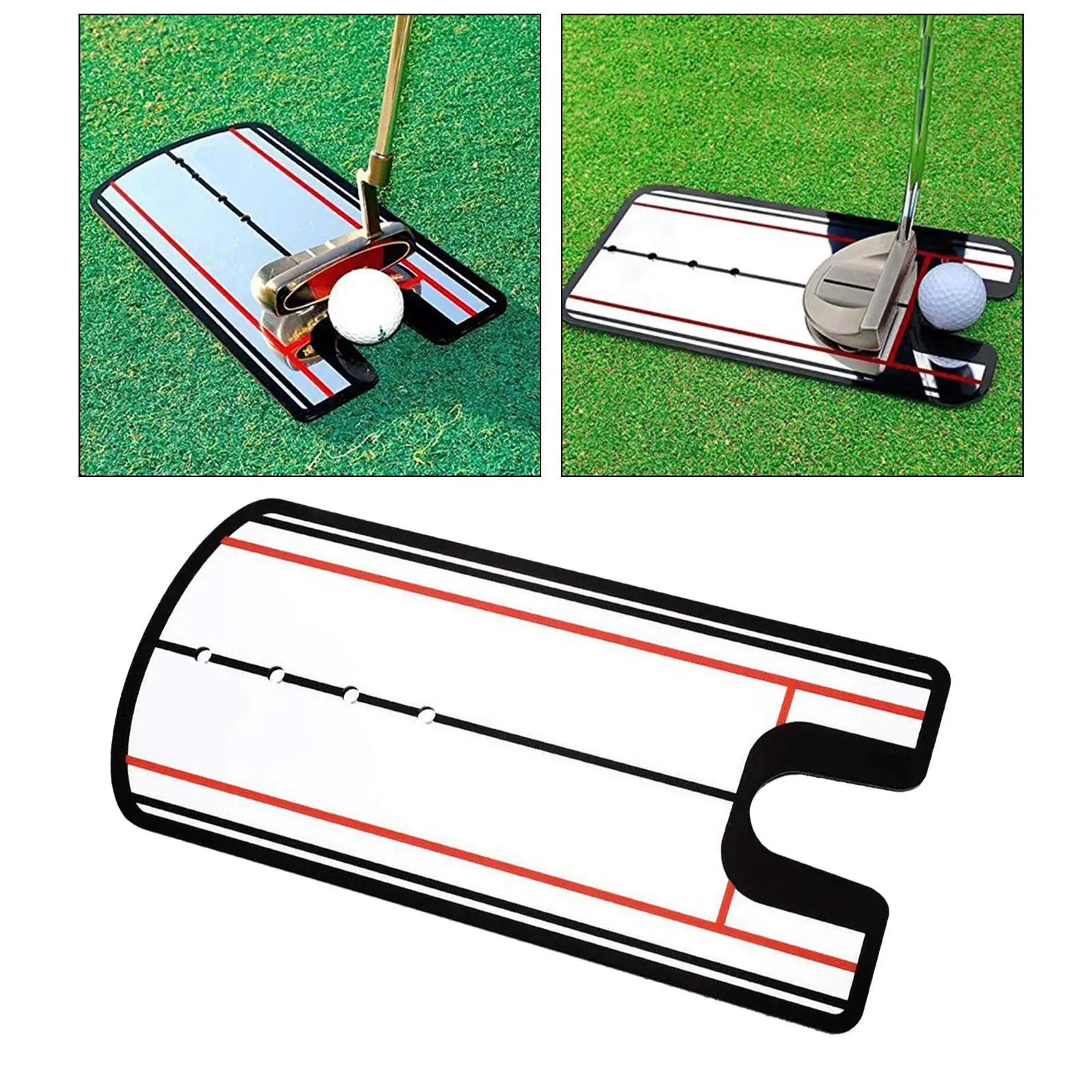 

Golf Putting Eyeline Alignment Mirror Training Aid Pro Swing Practice Tool