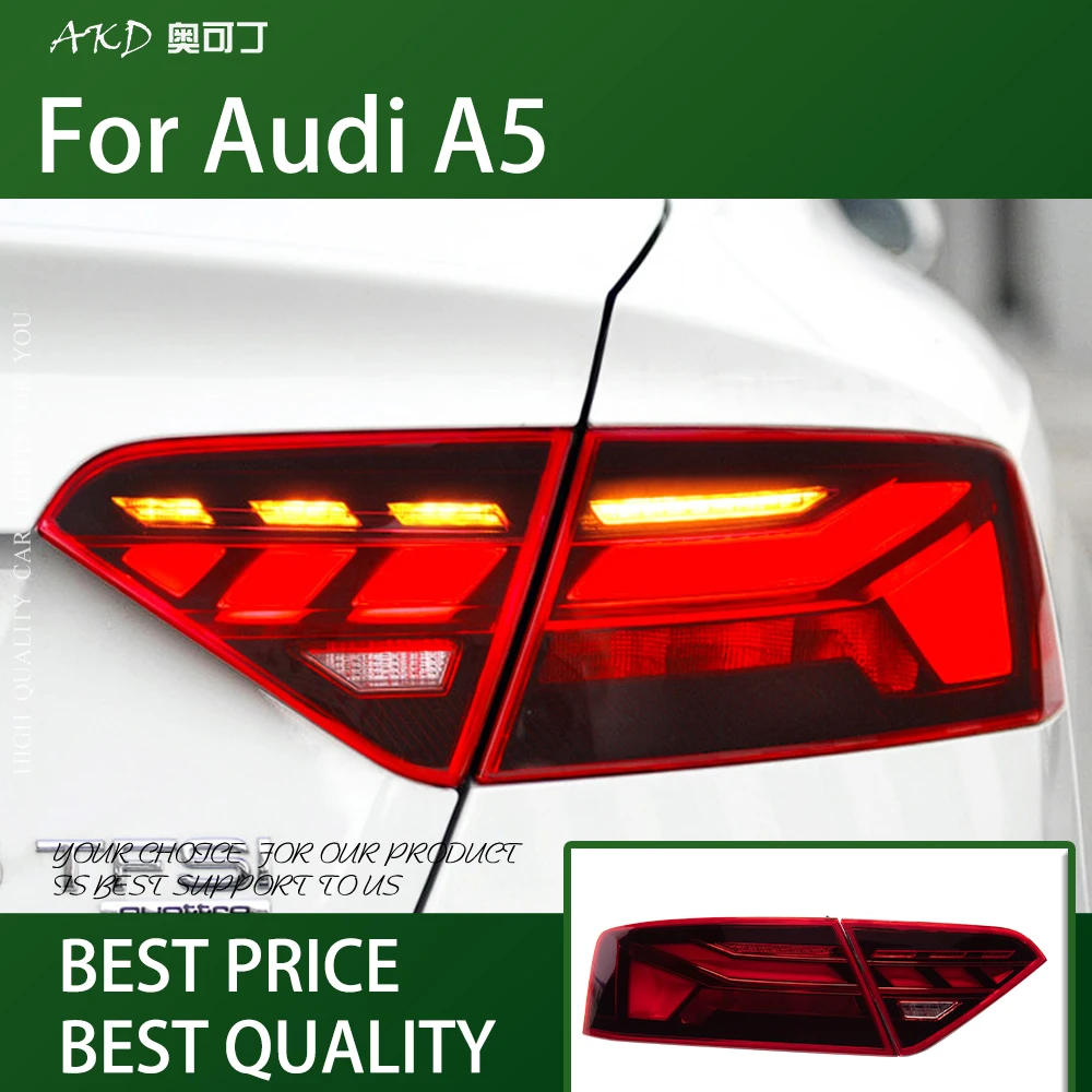 Car For Audi A5 2013-2016 Tail Lamp 12V Led Fog Lights DRL Hella H1 H7 Runing Light Novelty auto Car Accessories A5 Tail Lights