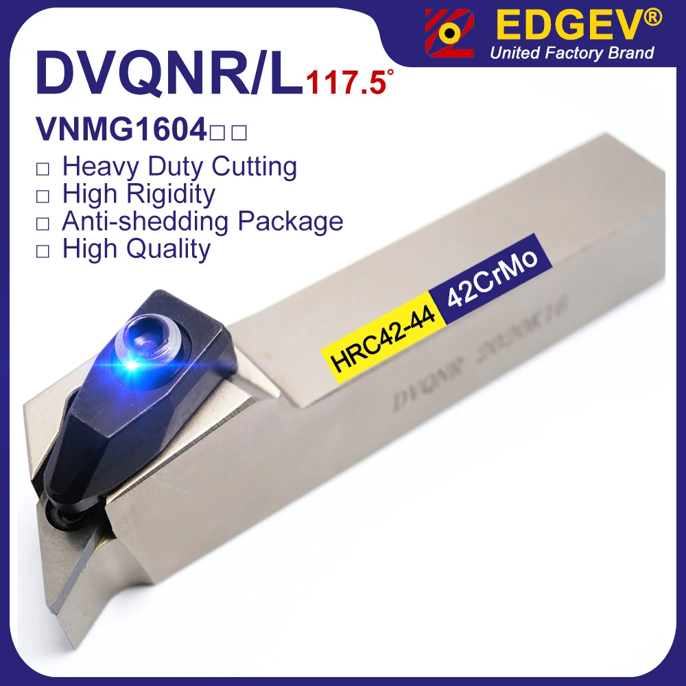 

DVQNR16 DVQNR20 DVQNR2020K16 DVQNR2525M16 External Turning Tool,DVQNR DVQNL Lathe Cutting Tools,VNMG Tool Holder CNC Cutter Bar