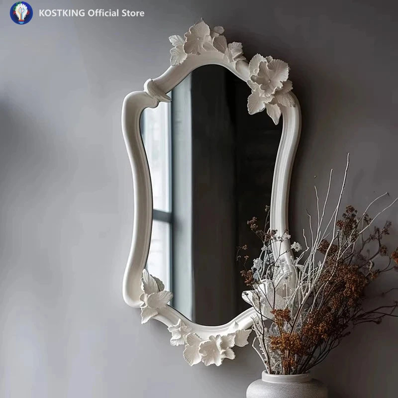 Mid century Vintage mirror designer furniture Villa living room bedroom foyer decoration makeup mirrors home decor items espelho