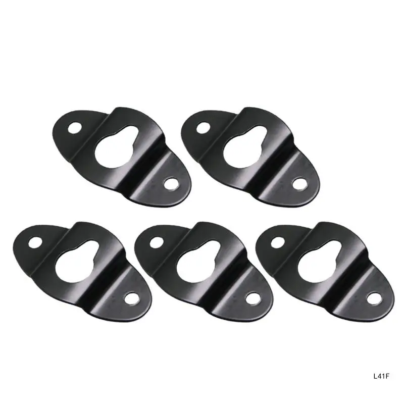 Metal Speaker Brackets Stand Black Wall Mount Iron Hook Hanger Plate for Speaker Surround Sound Bracket Easy to Install