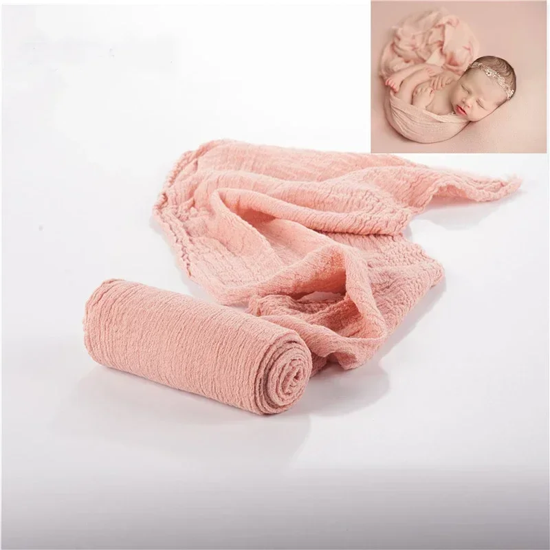 Newborn Photography Props Wrap Baby Blanket Soft Stretchable Cotton Swaddling Photography Backdrop Babies Accessories